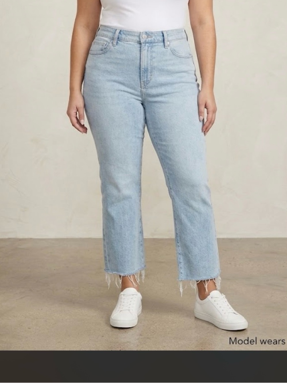 Express Light Blue High-Rise Cropped flare Jeans